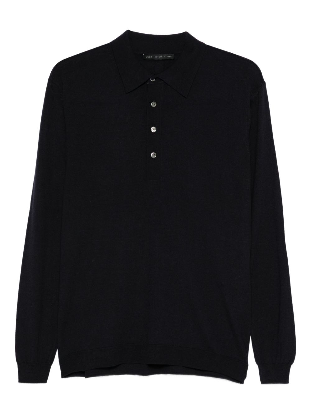 로우 브안드 Polo Style Collar Long Sleeves 니트 남성 블랙 25FW L1MFW25266730E044