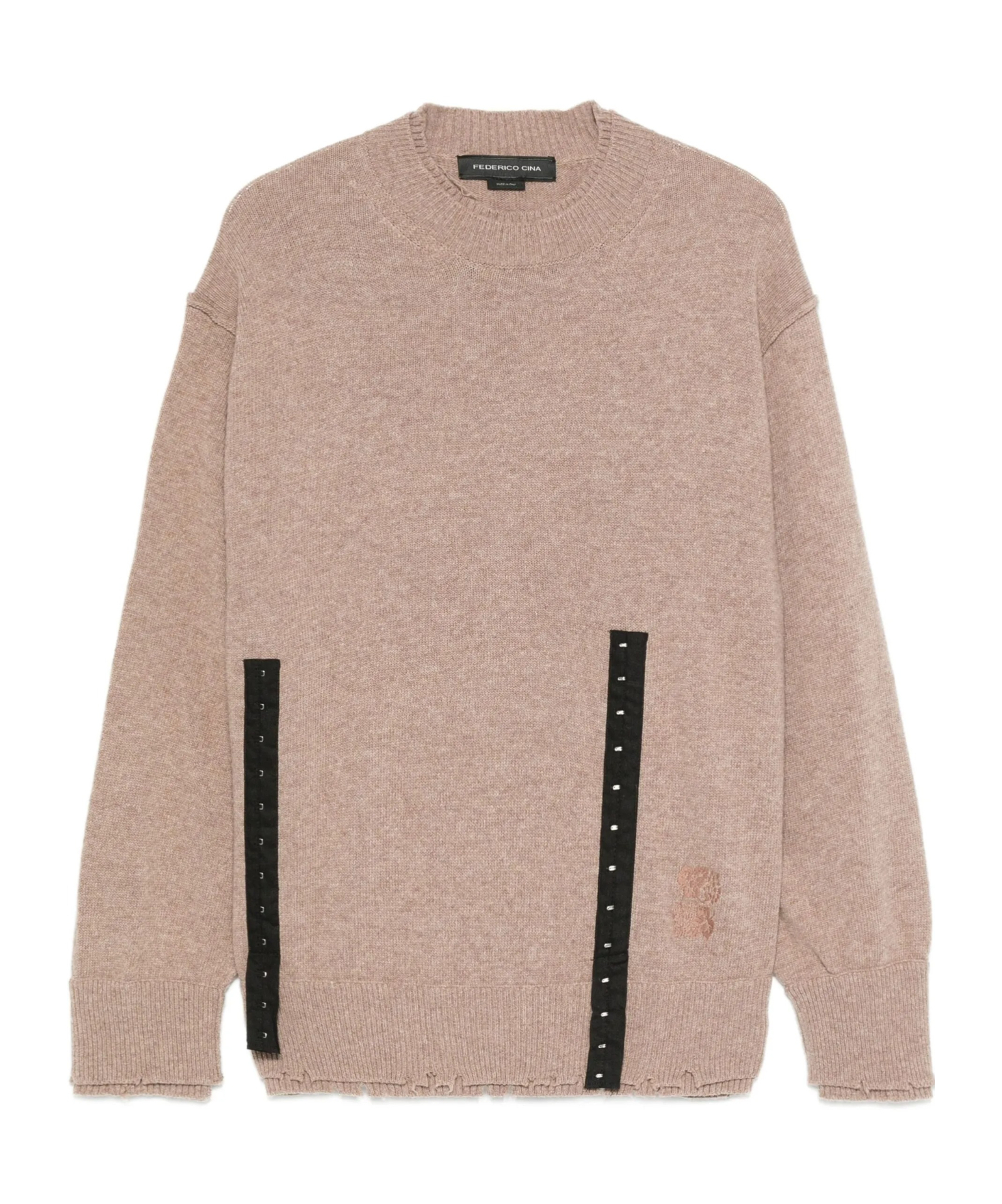 페데리코 치나 knitted 니트 여성 멀티 25FW FCCOKTP1201CTAUPE