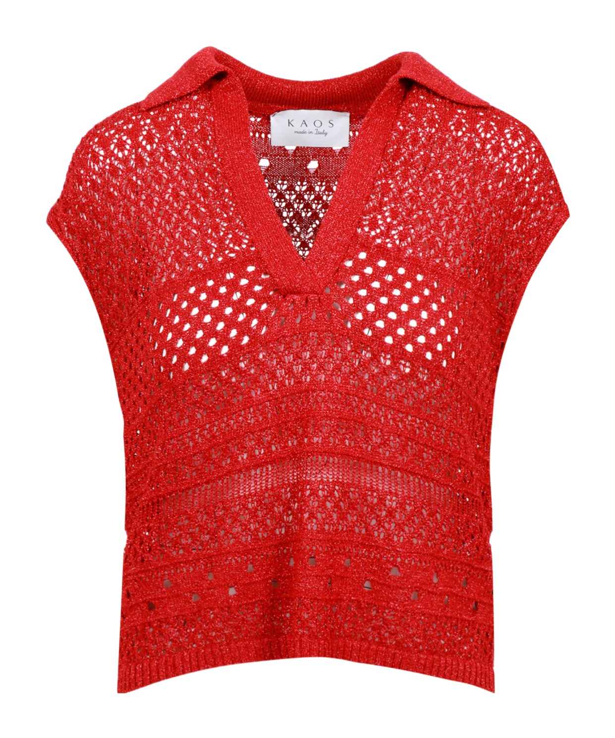 카옷 knitted 니트 여성 레드 25SS RP1FP0134013