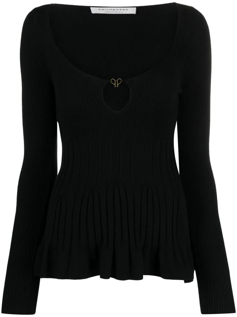 필로소피 MAGLIA knitted 니트 여성 블랙 24SS A093207040555