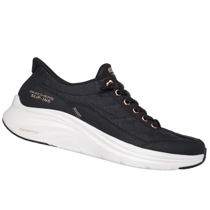 스에첼스 SCARPE SLIP-INS CONTOUR FOAM COZY FIT GOLDEN HOUR 스포츠 스니커즈 여성 블랙 150413BKRGNERO