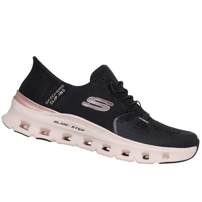 스에첼스 SCARPE SLIP-INS GLIDE-STEP PRO RADIANT STRIDE 스포츠 스니커즈 여성 블랙 150438BKRGNERO