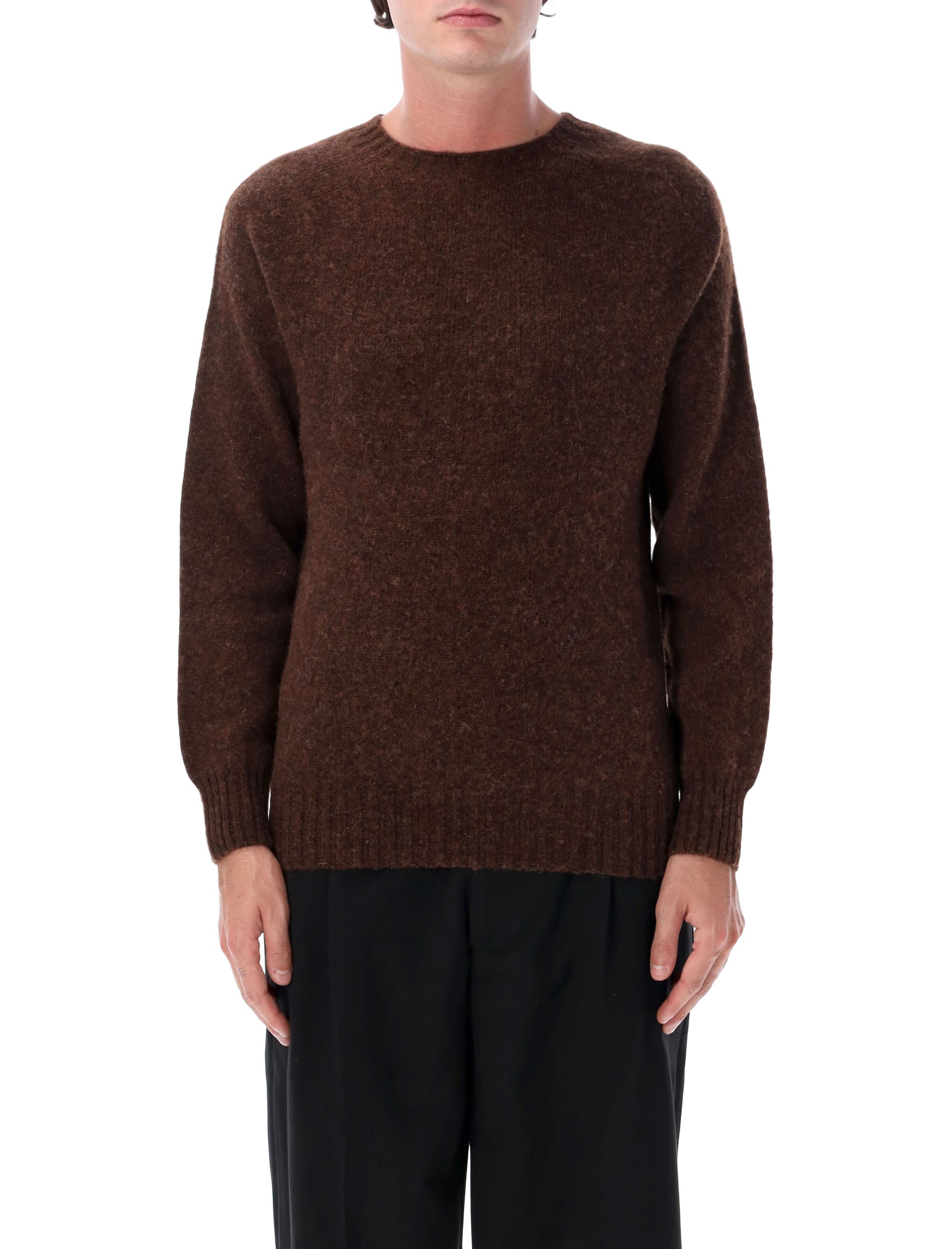 하우린 SHETLAND knitted 니트 남성 브라운 26FW BIRTHOFTHECOOLBROW