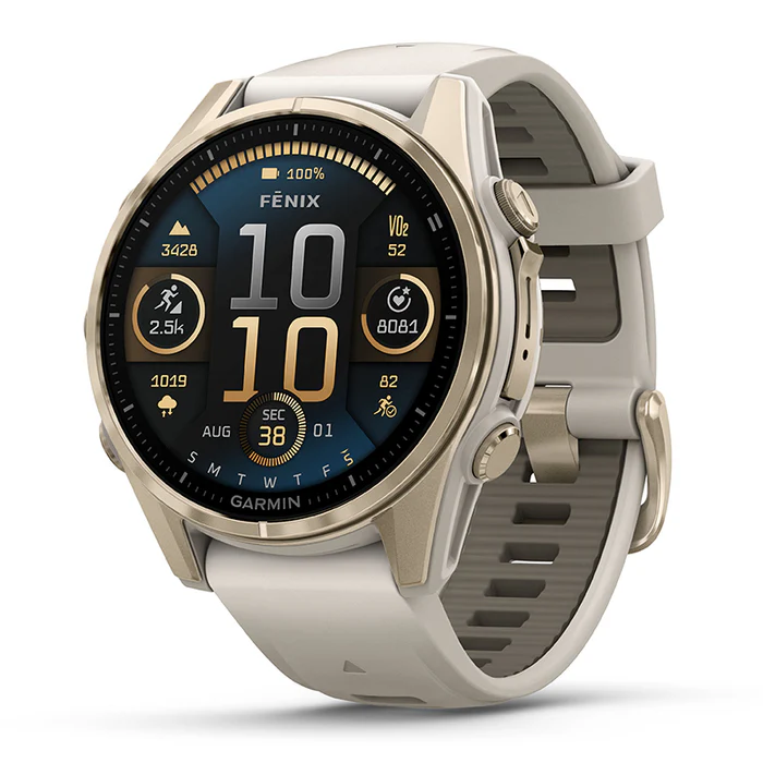 가민 OROLOGIO FENIX 8 AMOLED SAPPHIRE 43MM Outdoor instruments 기타 용품 남성 화이트 0100290311BEIGE