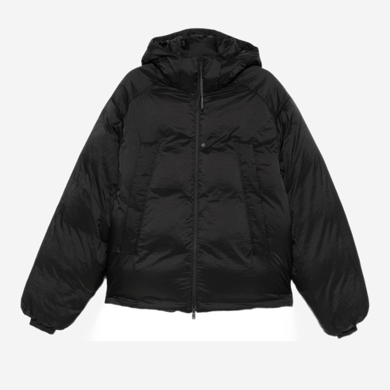 와이쓰리 퀼팅 후드 숏 패딩 재킷 KT1530 BLACK