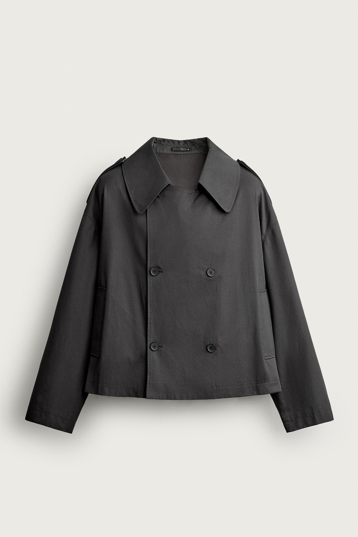 자라 테크니컬 숏 트렌치 코트 8281/684/807 ANTHRACITE GREY