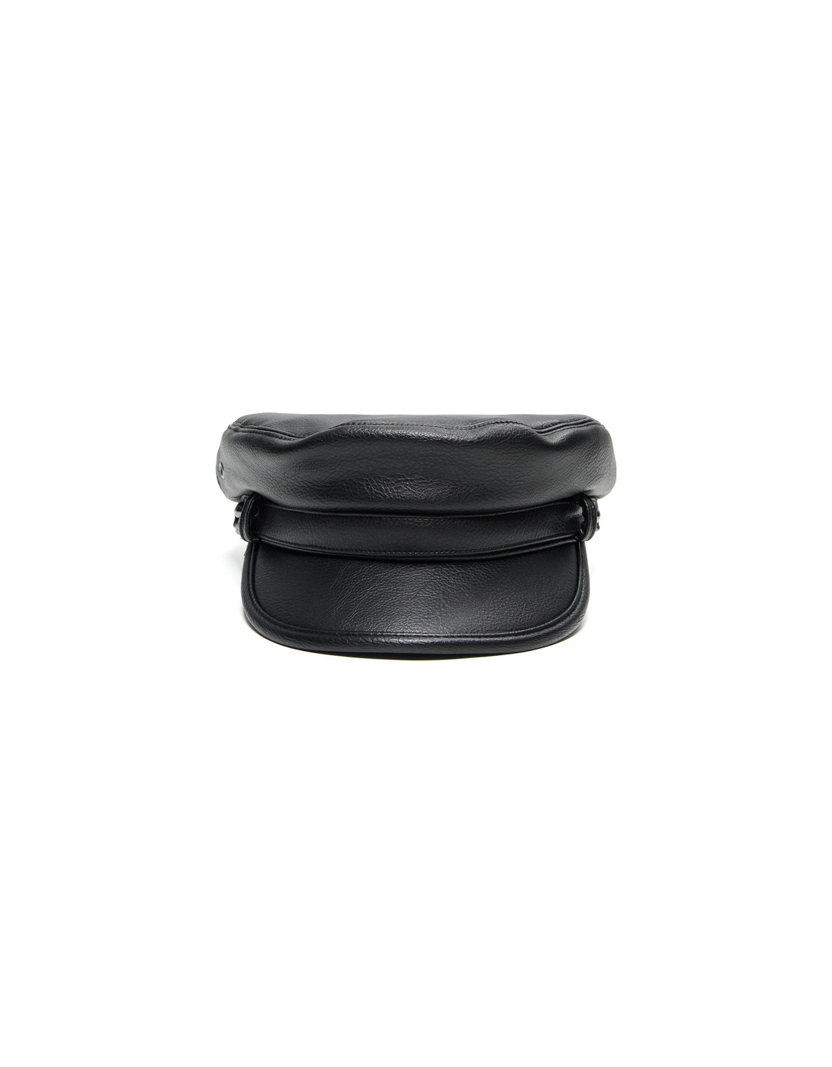 버쉬카 가죽 효과 베이커보이 캡 모자 4075/423 BLACK