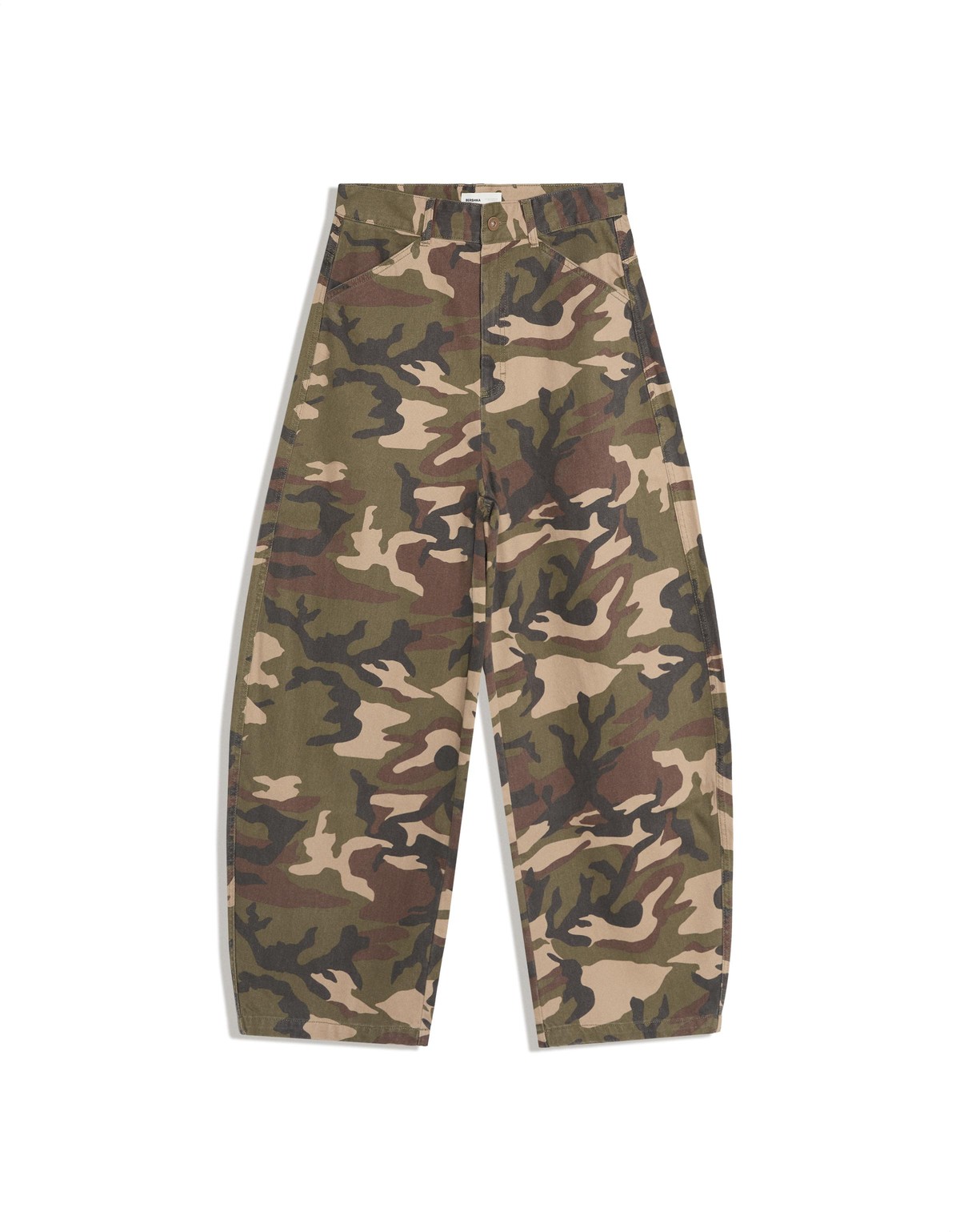 버쉬카 카모 프린트 배기 팬츠 4444/388 KHAKI