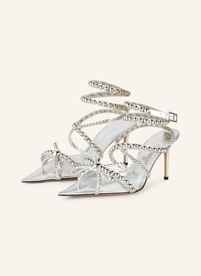 마츠 앤 rivets high heels 힐 샌들 여성 실버 100164677714500