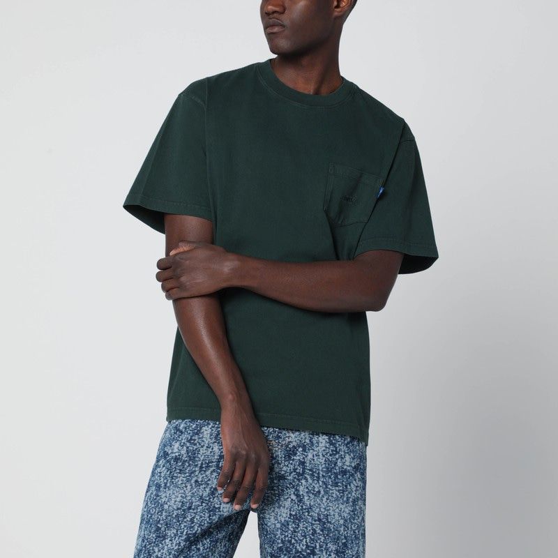 오아체 니 logo 크루넥 티셔츠 남성 그린 25FW AWKFW25TP007COGR