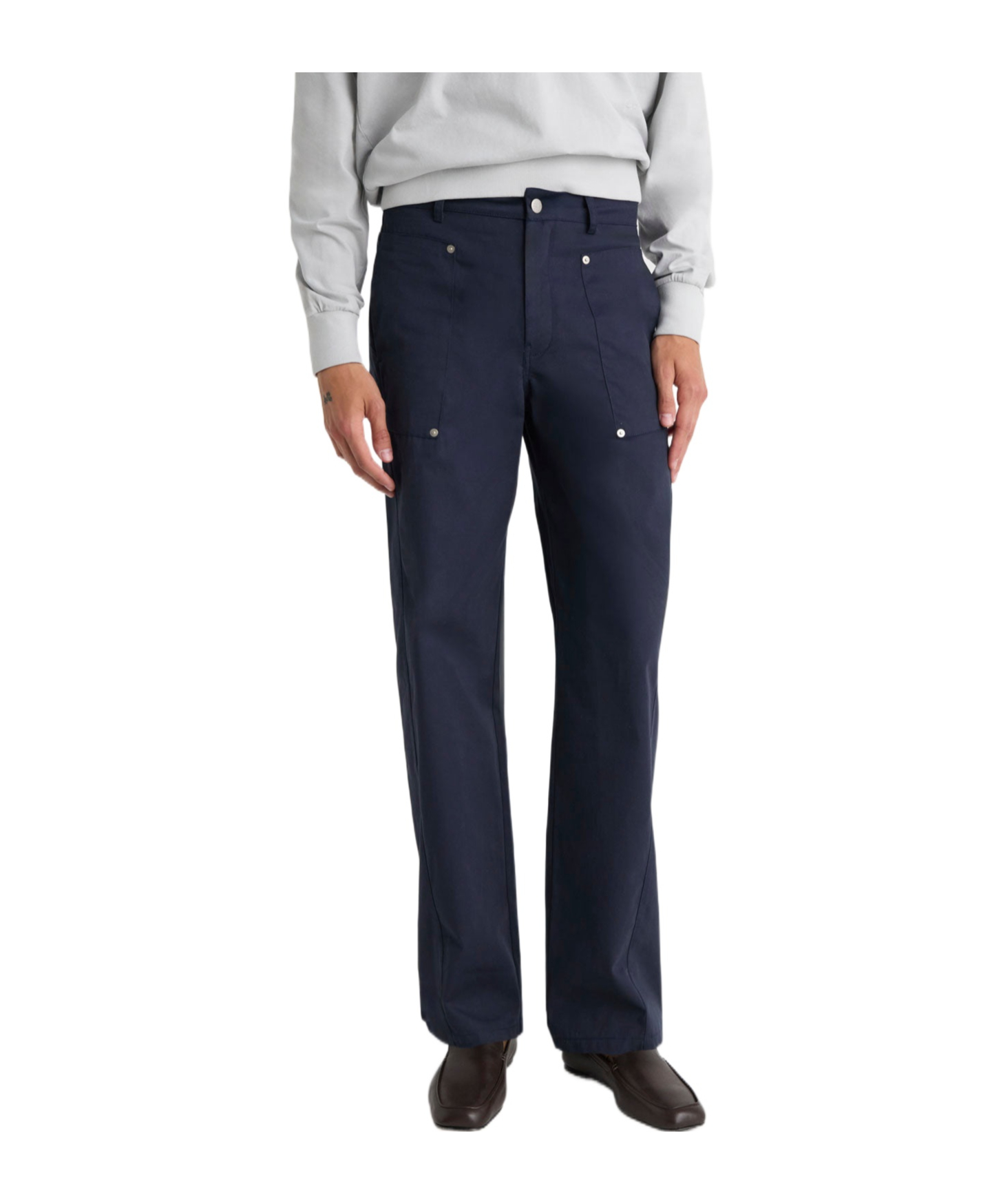파로마 울 casual 캐주얼 팬츠 남성 브라운 26SS WL4303135