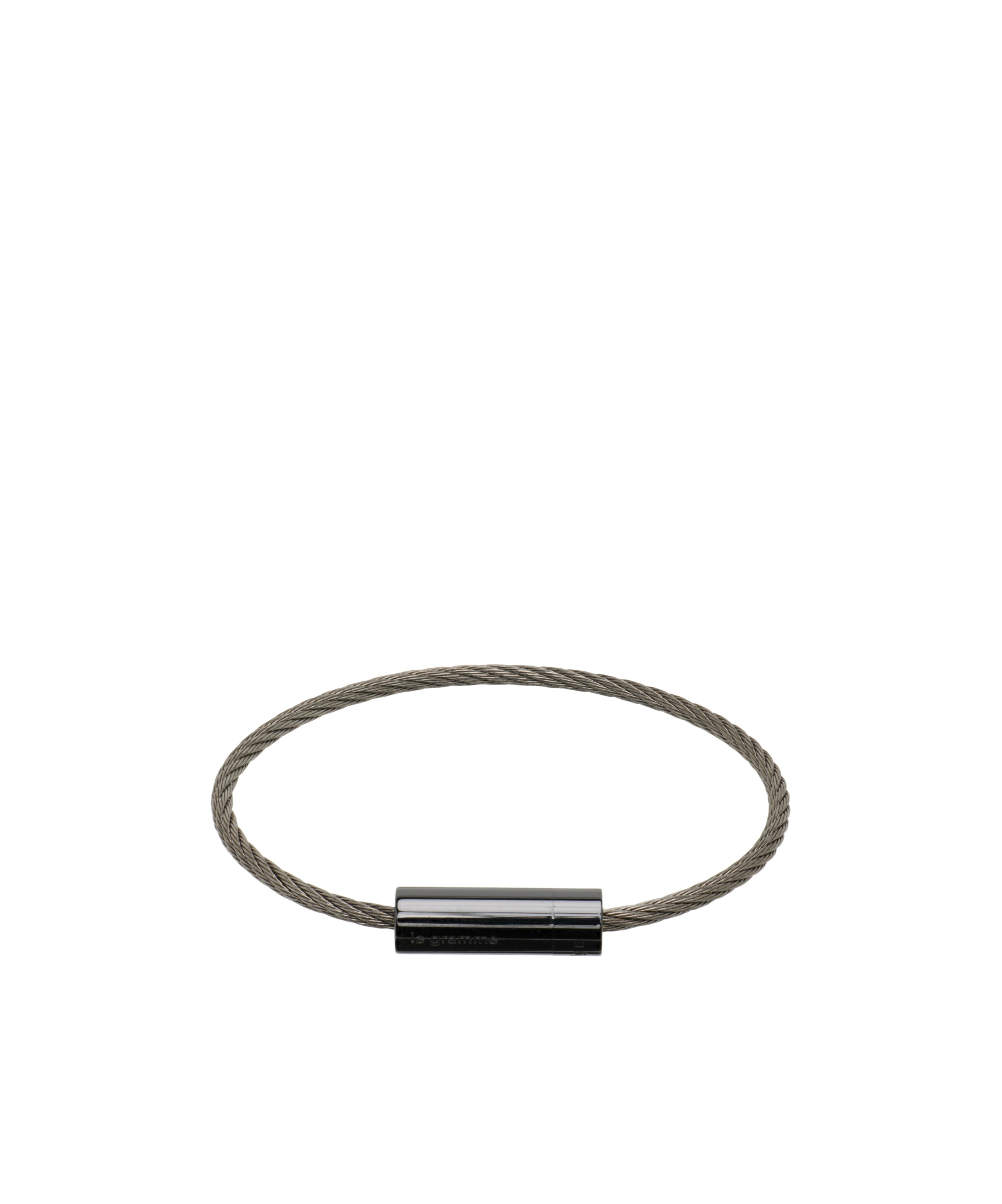 르 그암메 Le Câble 7g Bangle 팔찌 남성 그레이 26SS LGCCNPO05107BLACKCERAMIC
