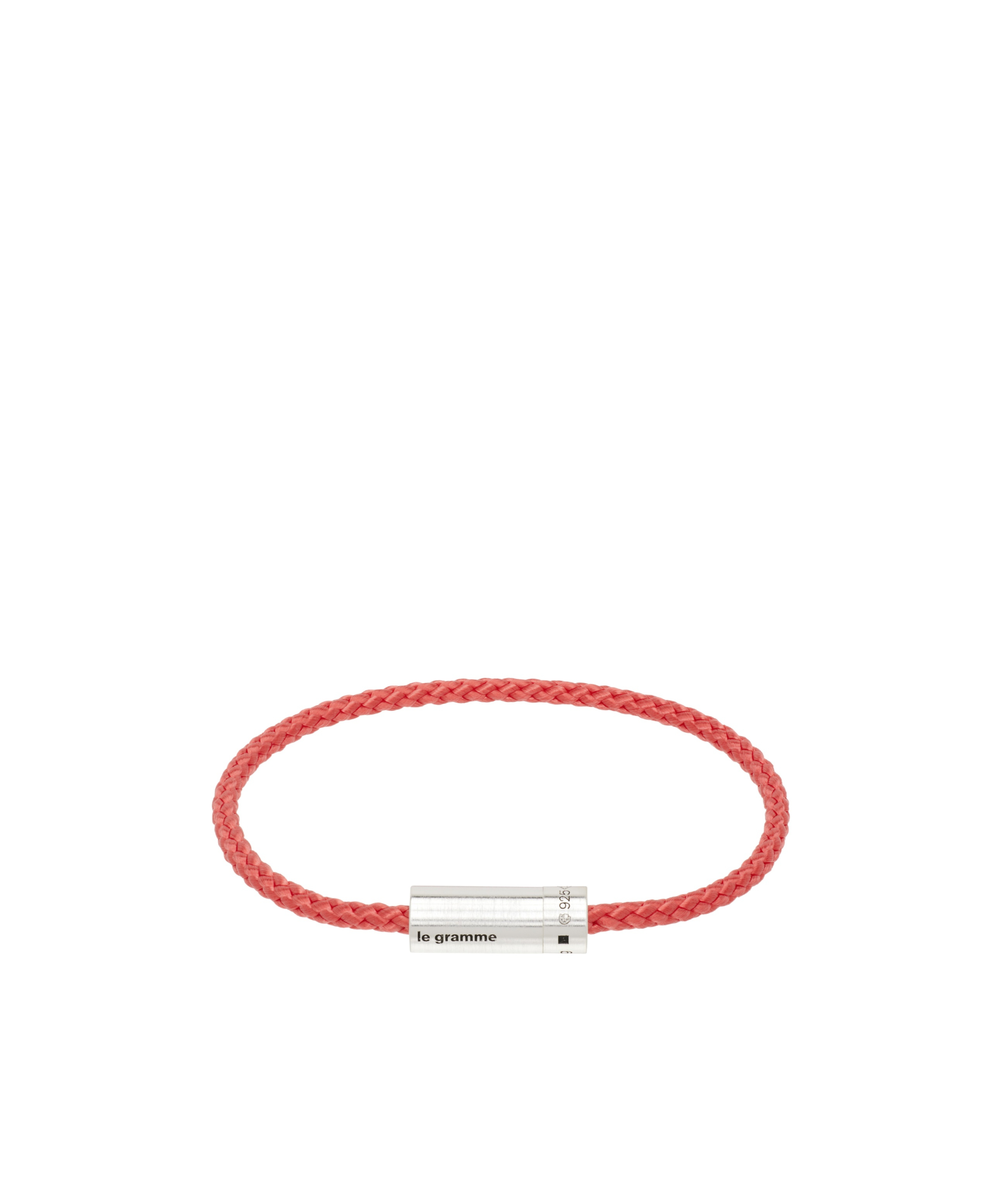 르 그암메 engraved-logo Nato Bangle 팔찌 남성 레드 LGCARBRNRO05105RED