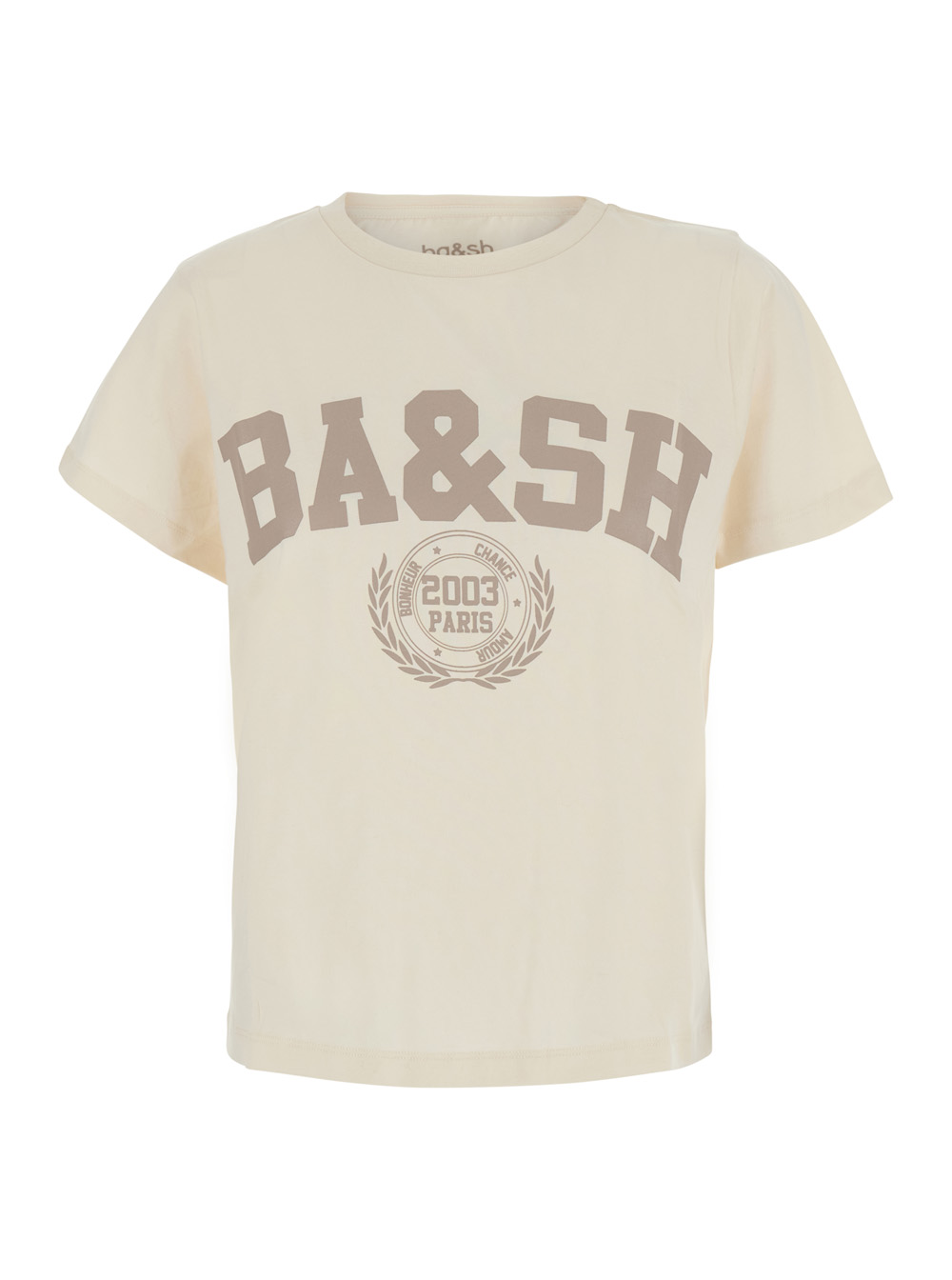 바쉬 IONI short sleeves front logo 코튼 티셔츠 여성 화이트 26FW 1H26IONI0101