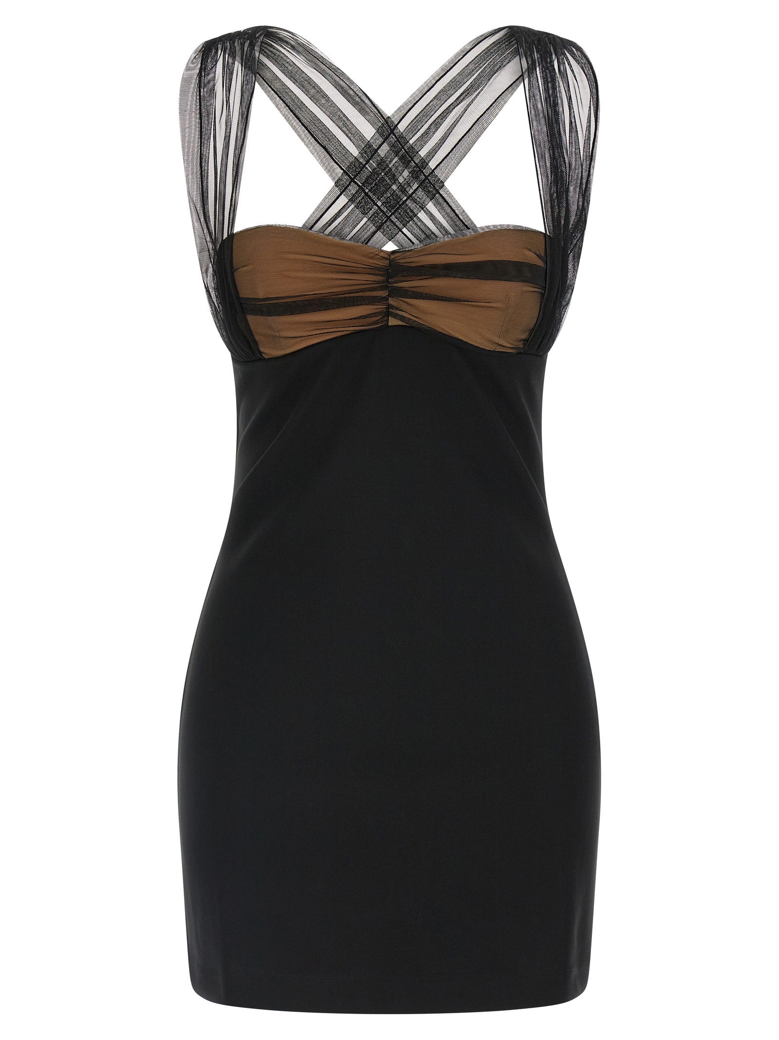 넨시 도자카 Draped Padded Cup 미니 원피스 여성 블랙 26SS NDDR2991002100BLACK