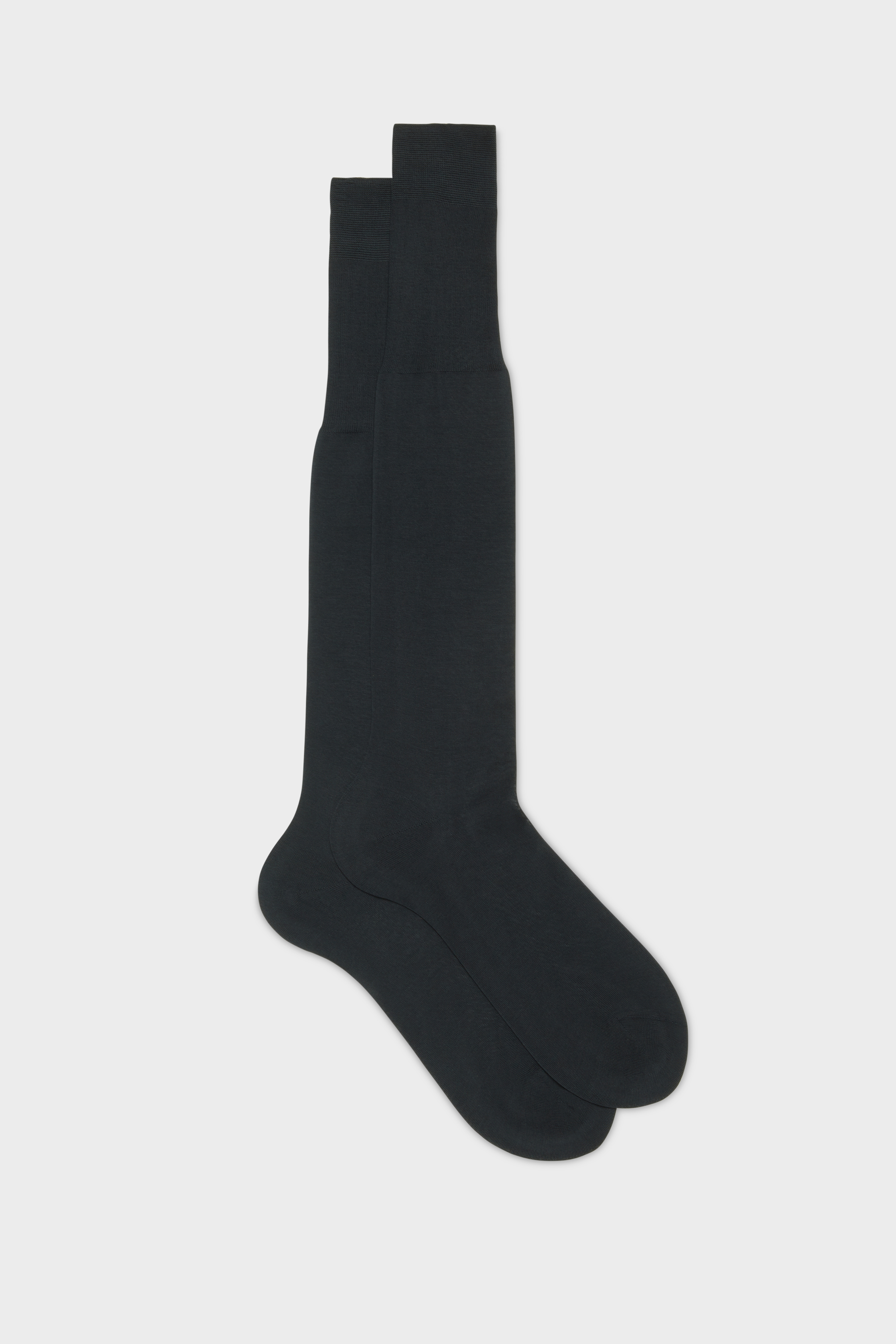 브엣치아니 FLAT KNIT LONG SOCKS 코튼 양말 남성 블랙 26SS ML009UN0006XX014
