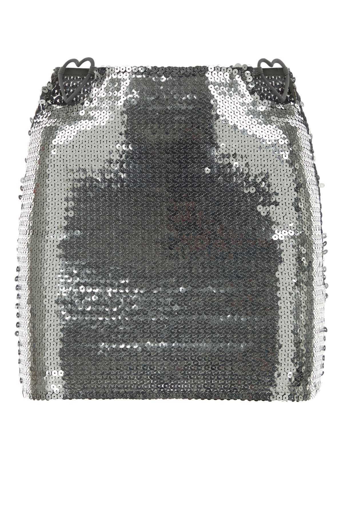 넨시 도자카 sequins 미니 스커트 여성 실버 23SS NDSS23SKT022MSIL