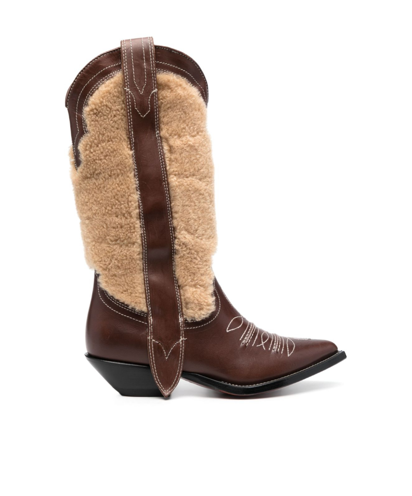 소노라 Embroidered texan 앵클 부츠 여성 브라운 23FW SANLUISMAXIFLOWER35MONTONEBROWN
