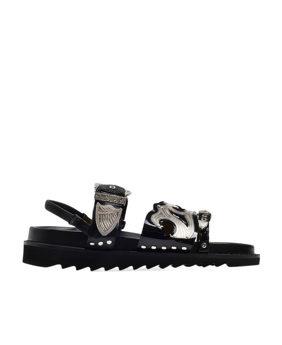 토가 풀라 플랫 샌들 여성 블랙 24SS FTGPW101809099BLACK