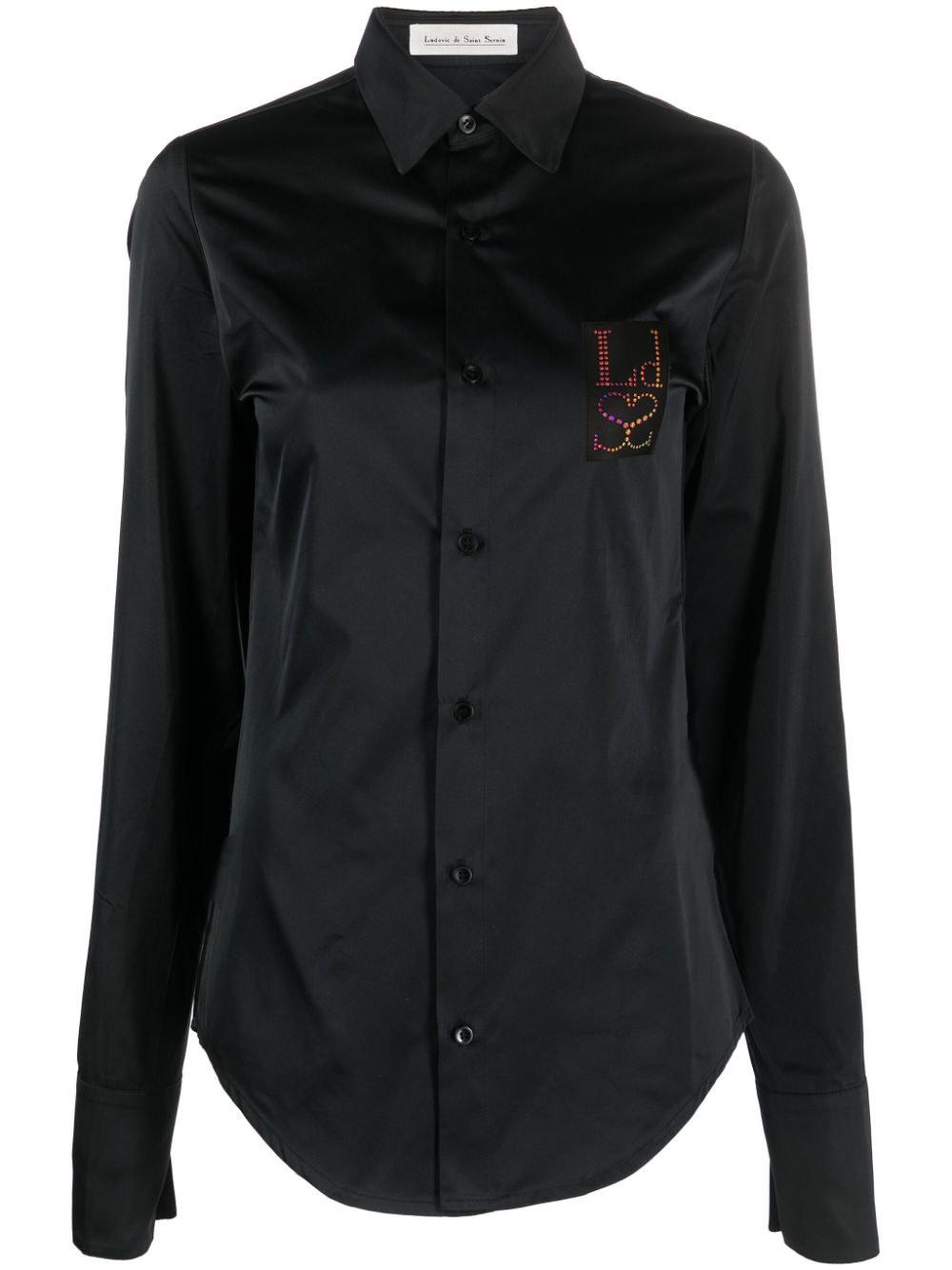 루도비크 드 생 셀닌 Logo 데님 셔츠 여성 블랙 23FW SH003UPL002BLACK