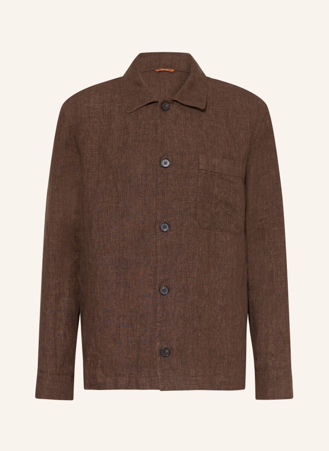 크우나 CARDIFF Overshirt 셔츠 자켓 남성 브라운 100314292915000
