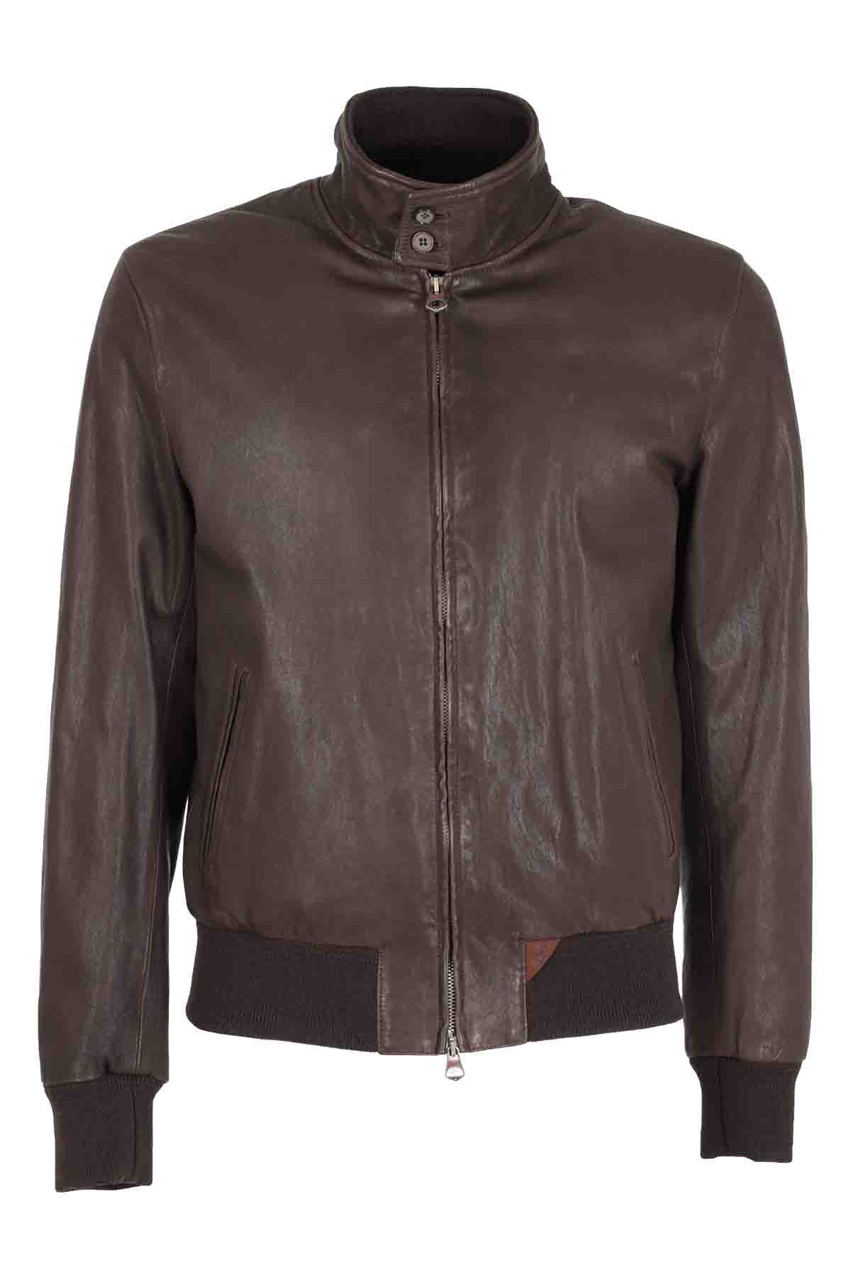 스에알트 INTERNO FANGO clothing 가죽의류 남성 브라운 20FW NUVOLAMONTANATMOROMORO