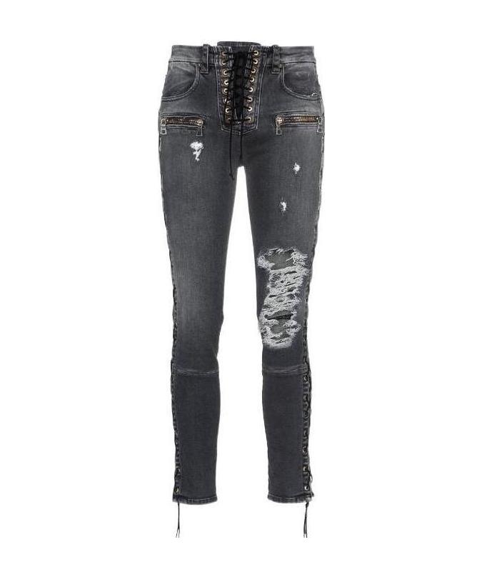 운라벨 프로젝트 진 데님 팬츠 여성 그레이 19SS UWYB012R191110111500BLACK