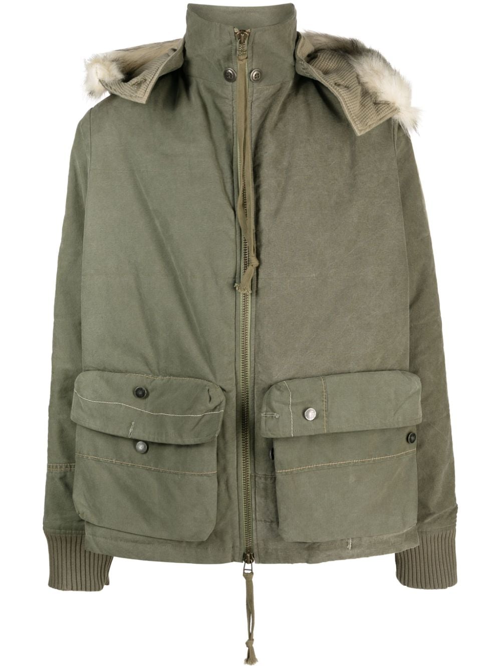 그엑 로렌 Army 패딩 남성 브라운 23FW GM027ARMY