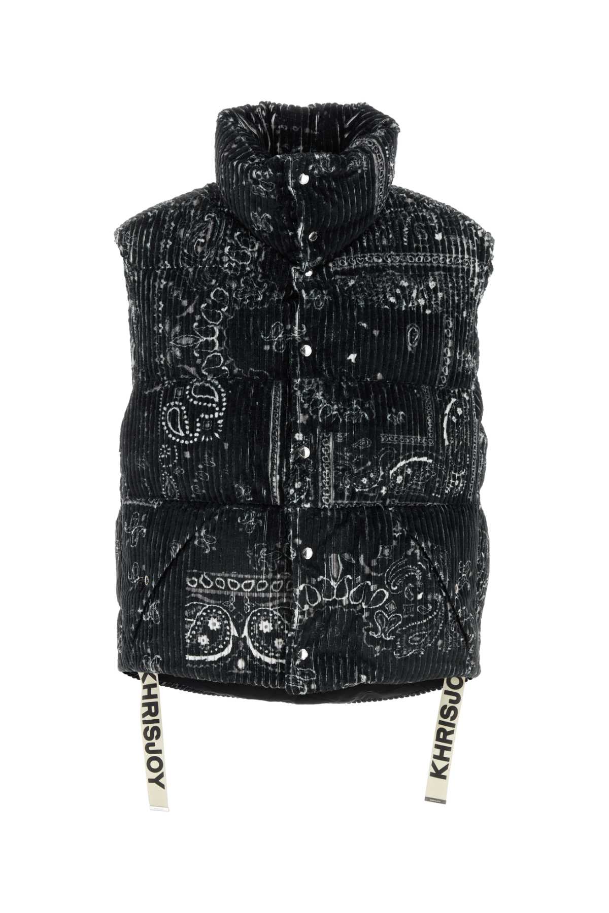 크리스조이 Printed sleeveless 오버사이즈 패딩 남성 블랙 24FW CFPM049NCOBDBK01