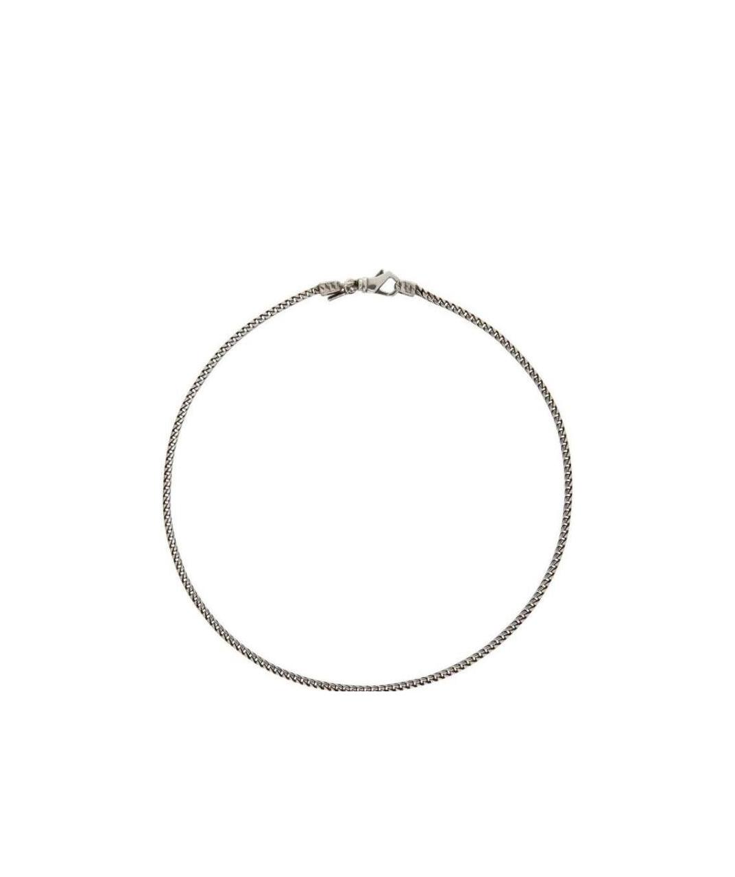에마누레 비코크히 Box chain 목걸이 남성 그레이 QDN1SILVER