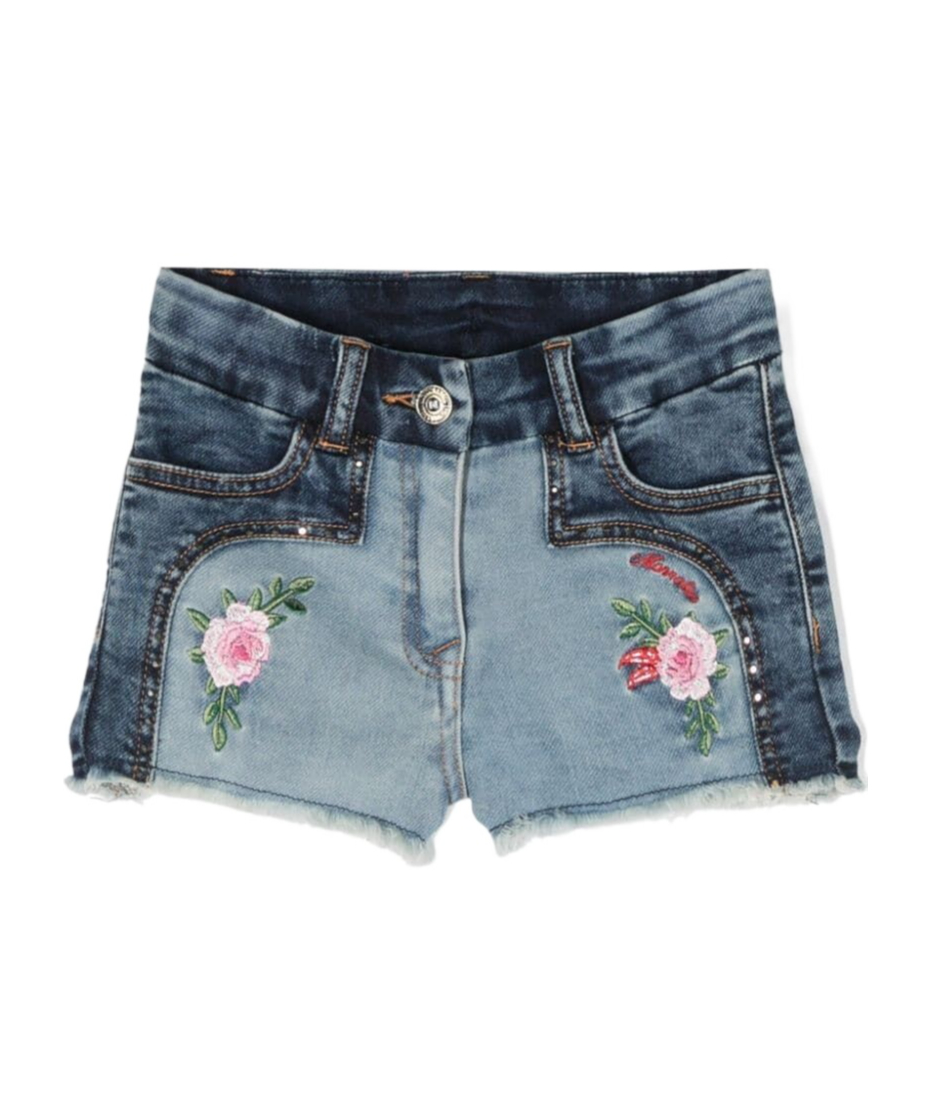 몬나리사 진 데님 팬츠 여아 블루 24SS 19C40130505562