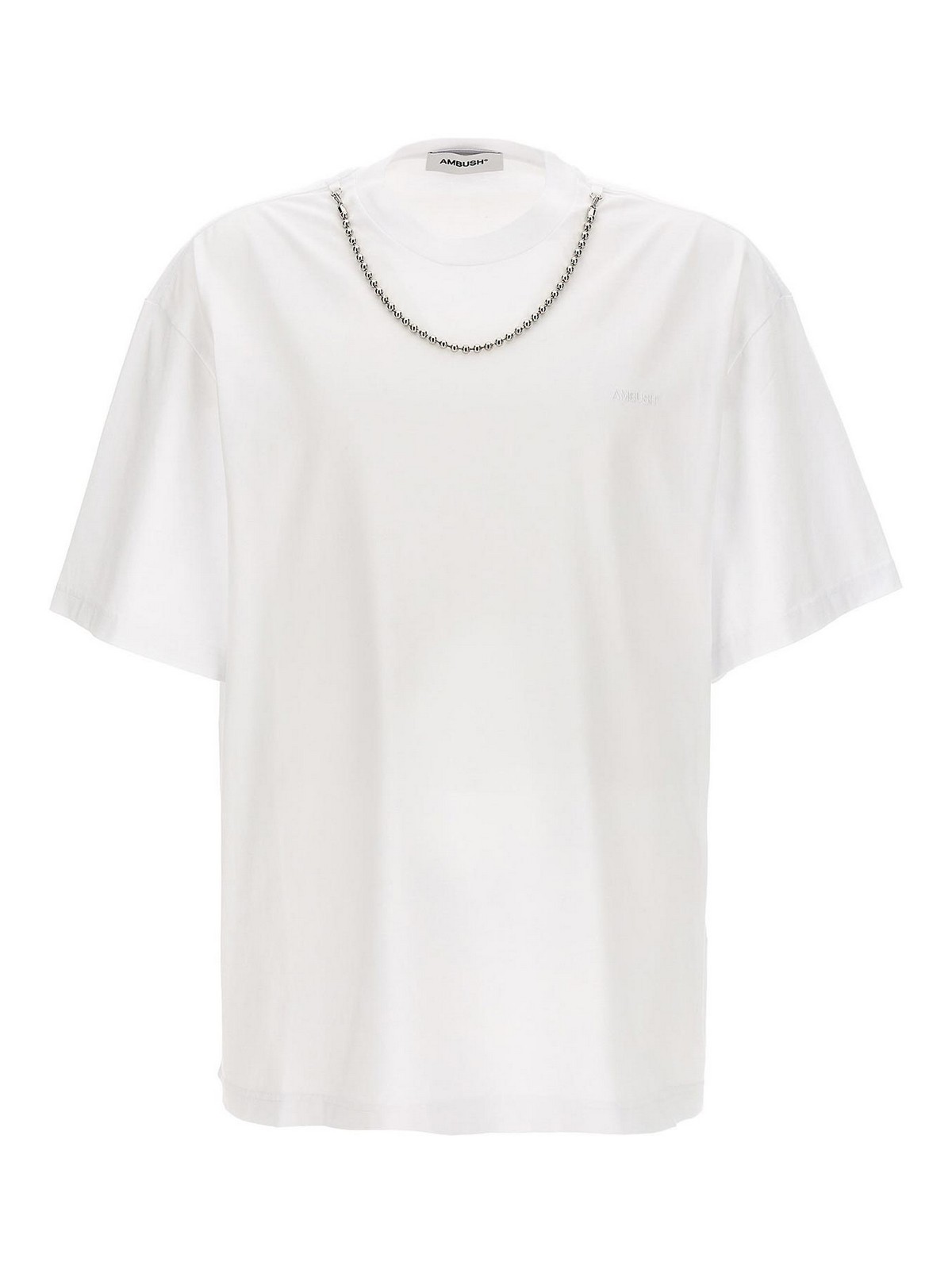 앰부쉬 BALLCHAIN 티셔츠 남성 화이트 24FW BMAA083F23JER0010101-0
