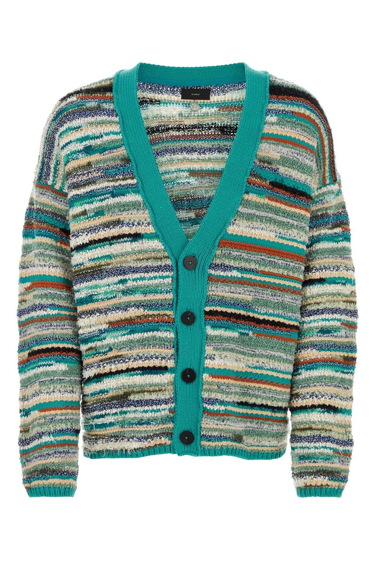 알라누이 Embroidered blend Madurai knitted 코튼 가디건 남성 멀티 24SS LMHB027R24KNI0044384