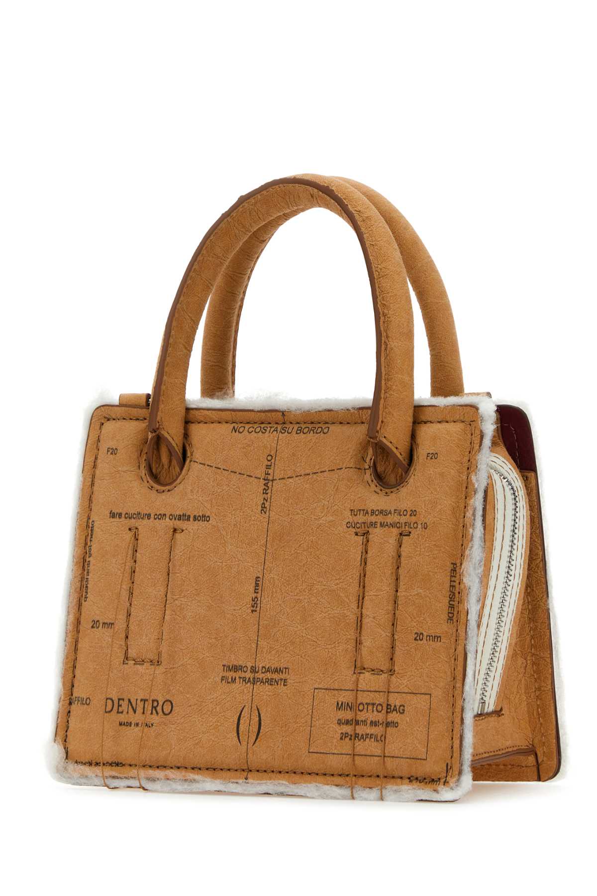 덴트오 Printed paper Otto 미니 토트백 여성 멀티 23FW 23WDNBO006BROWN