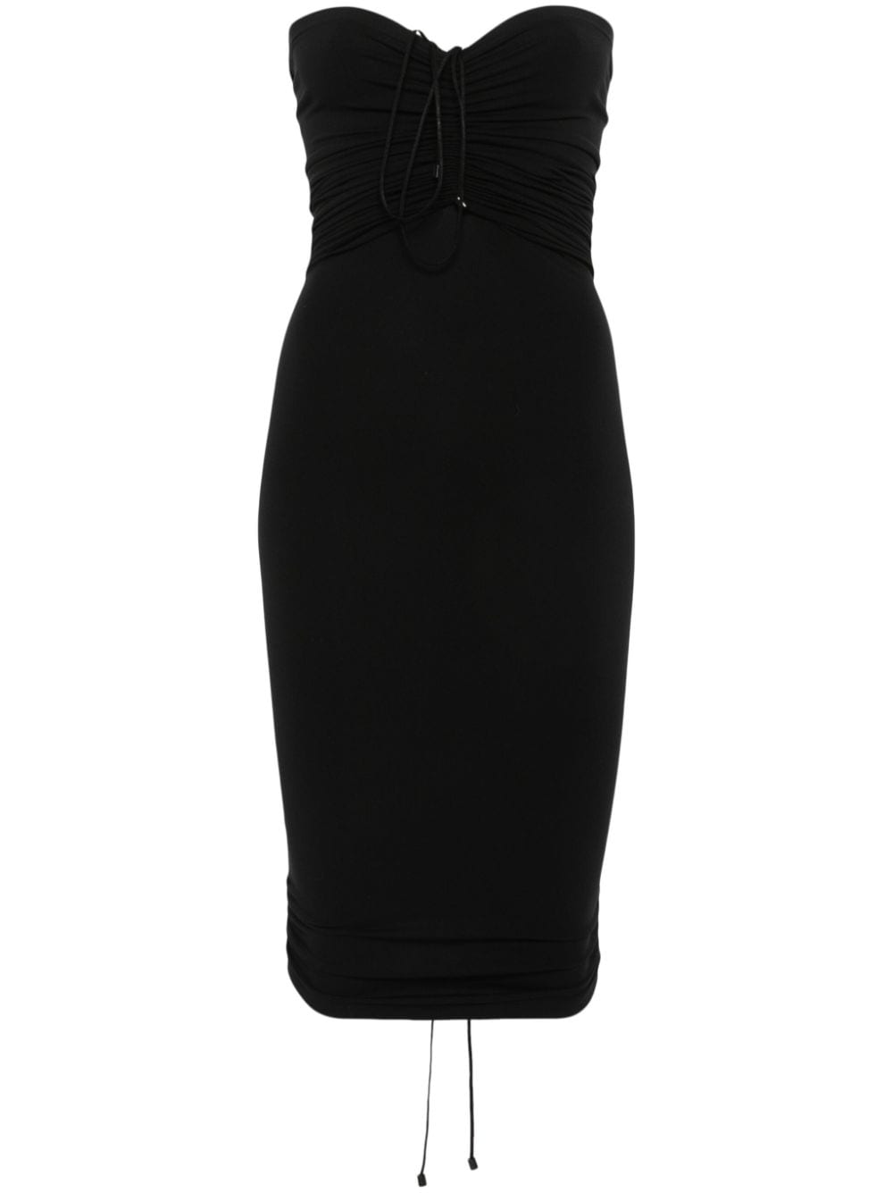 올폴드 Fatal draping 미니 원피스 여성 블랙 24SS 571617005