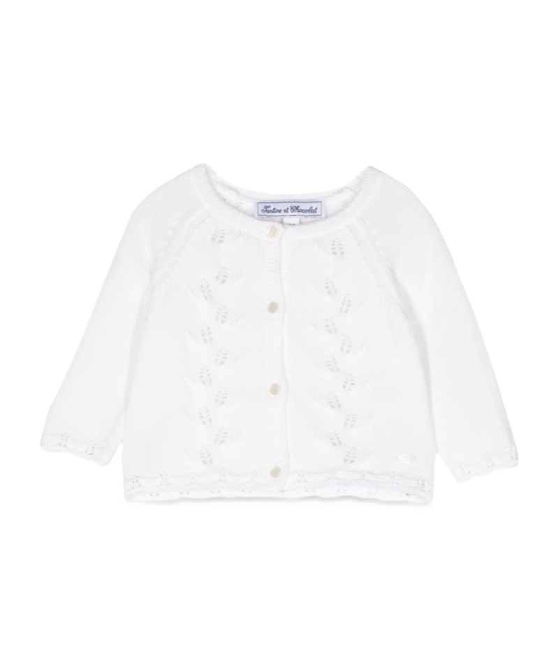 탈티네 에트 초코라트 knitted 니트 여아 화이트 23SS TW1801101