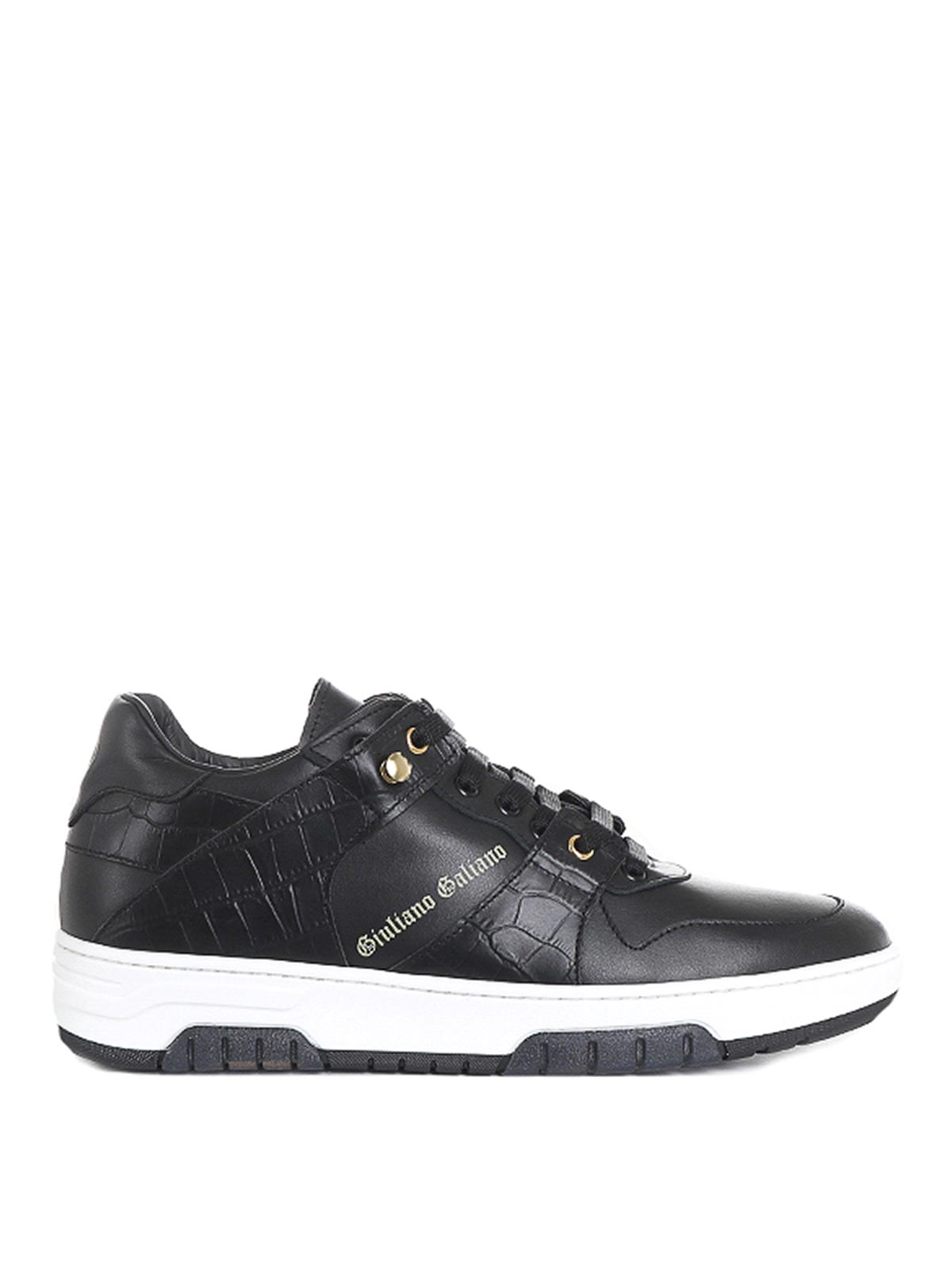 지우리아노 가리아노 Legend low-top 스포츠 스니커즈 남성 블랙 22FW LEGENDLOWCROCKBLACKBLACK