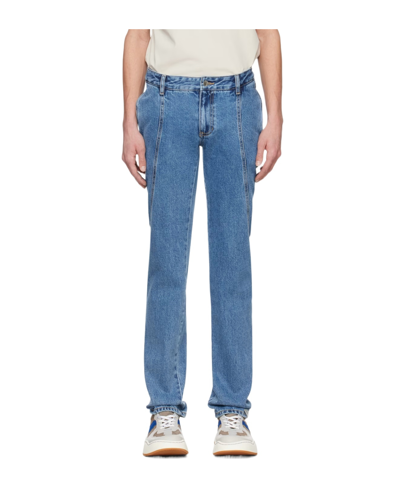 아더에러 진 데님 팬츠 여성 블루 24SS BN01SSJE0108BLBLUE