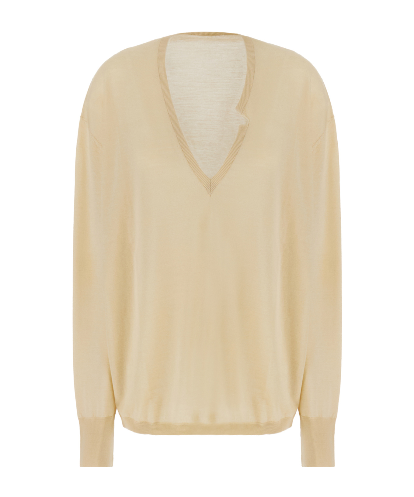 치라 knitted 오버사이즈 니트 여성 화이트 23FW Q773KFQ0011