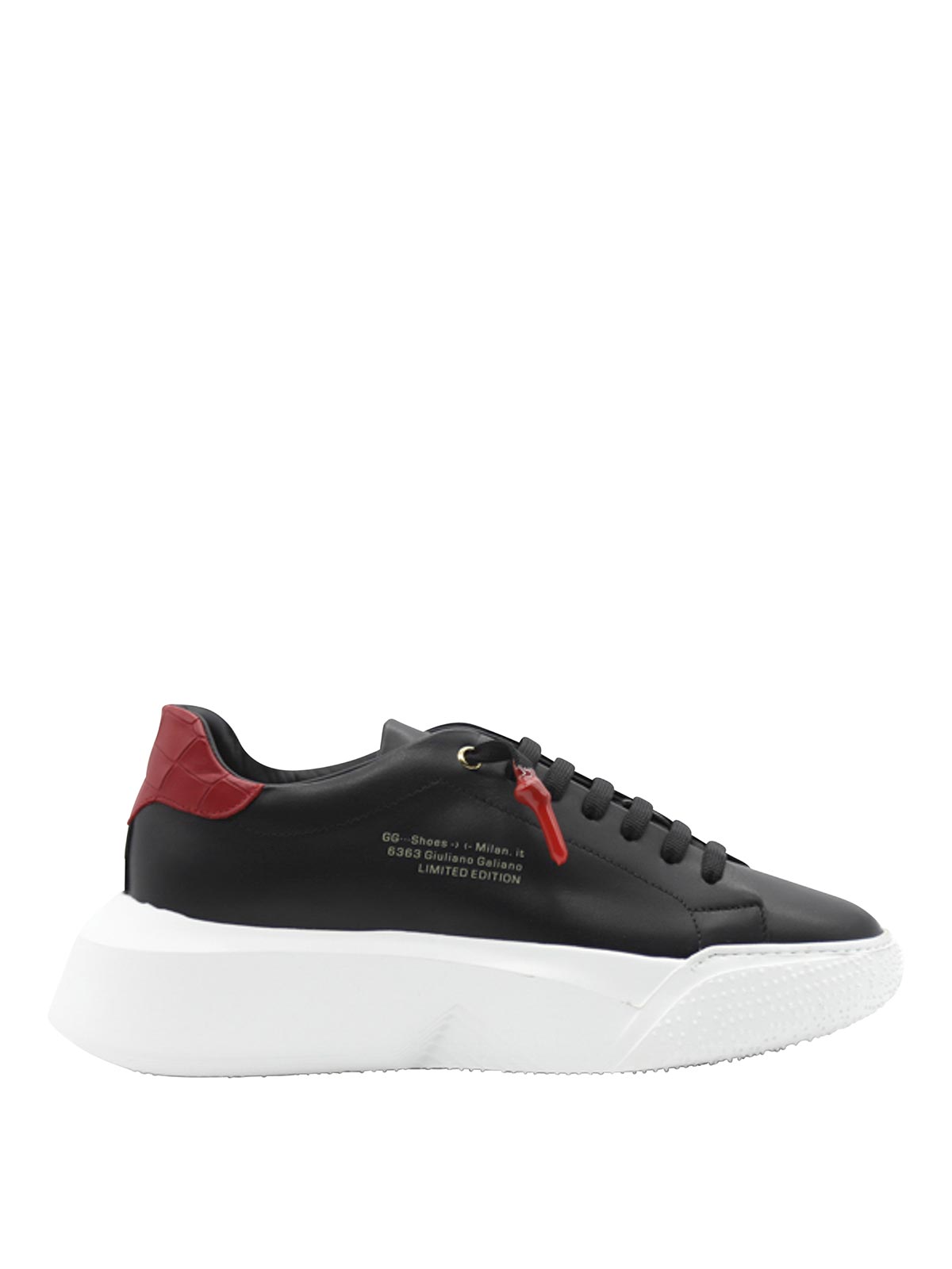 지우리아노 가리아노 스포츠 스니커즈 남성 블랙 22FW NEMESIS2NAPPACROCKBLACKRED
