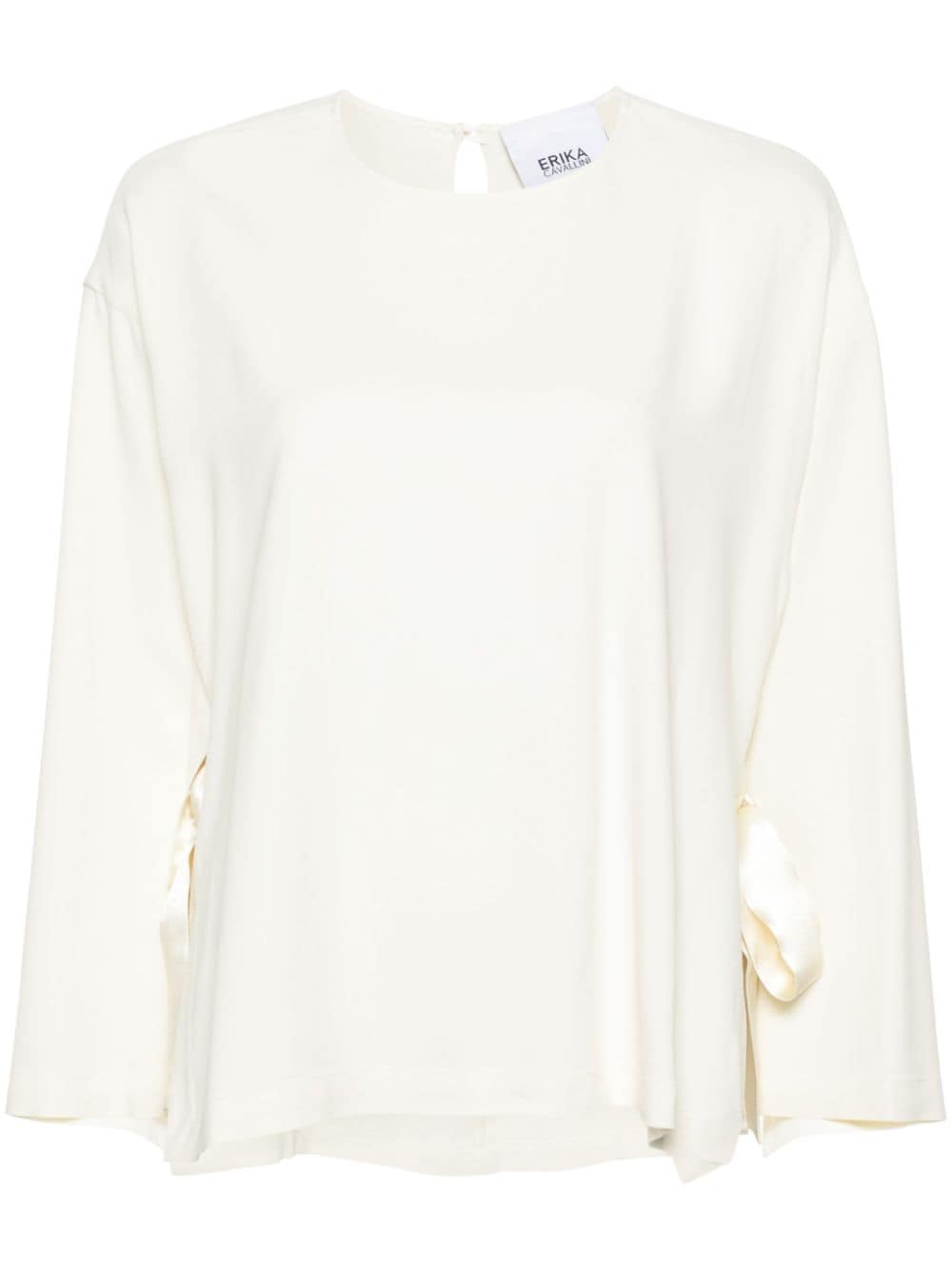 에리카 카발리니 Cady texture blouse 블라우스 여성 화이트 24SS P4SR02A20