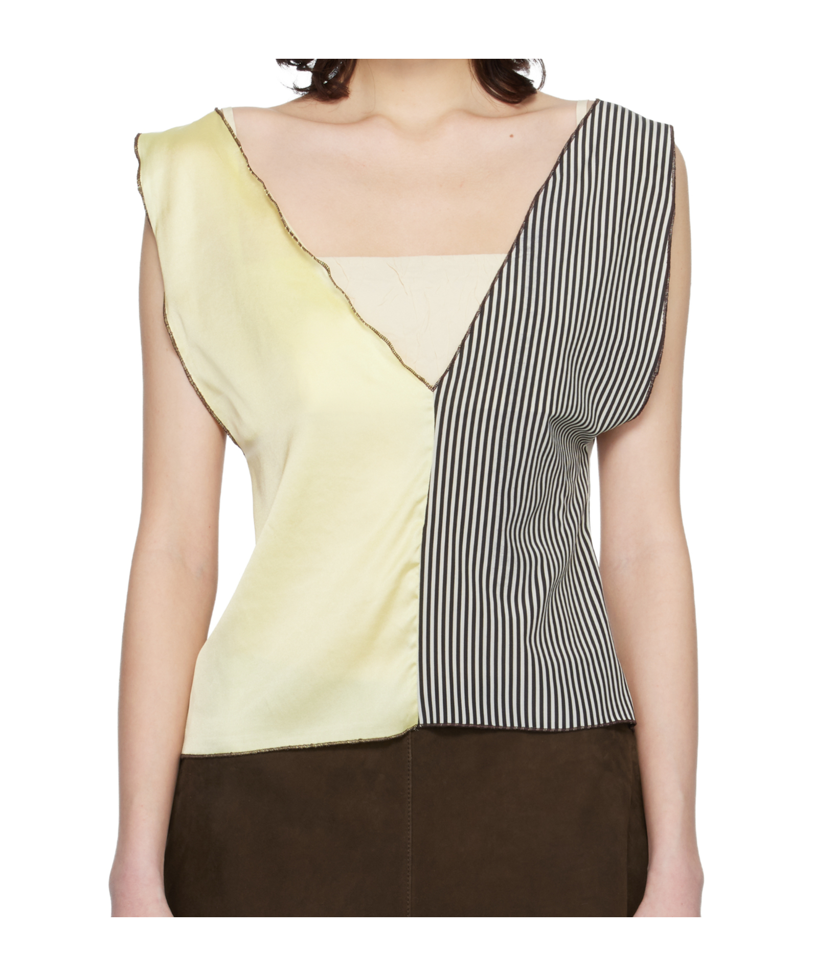 바세라에 티셔츠 여성 멀티 26SS TSVESCEXSP26BROWNBLUE