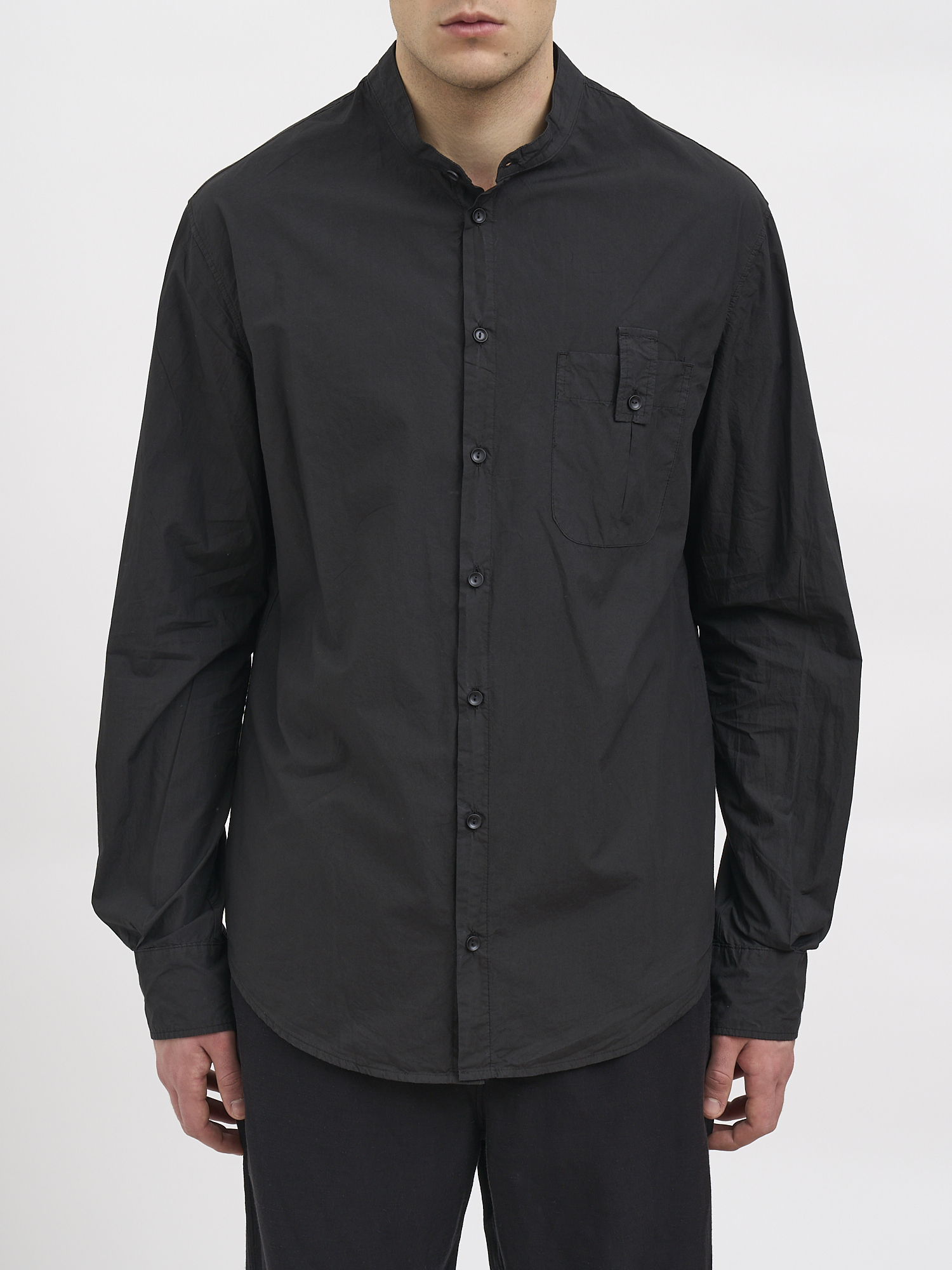 안드레아 아아콥 YA 긴팔 셔츠 남성 블랙 26SS N26MWAG23COTTON09BLACK