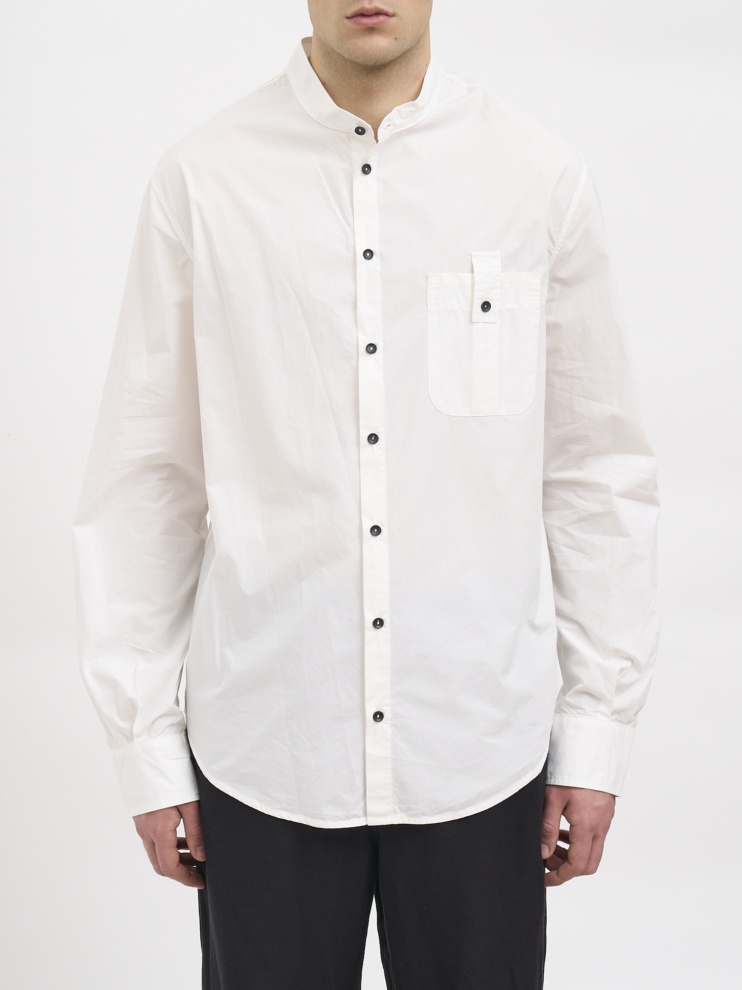 안드레아 아아콥 YA 긴팔 셔츠 남성 화이트 26SS N26MWAG23COTTON10WHITE