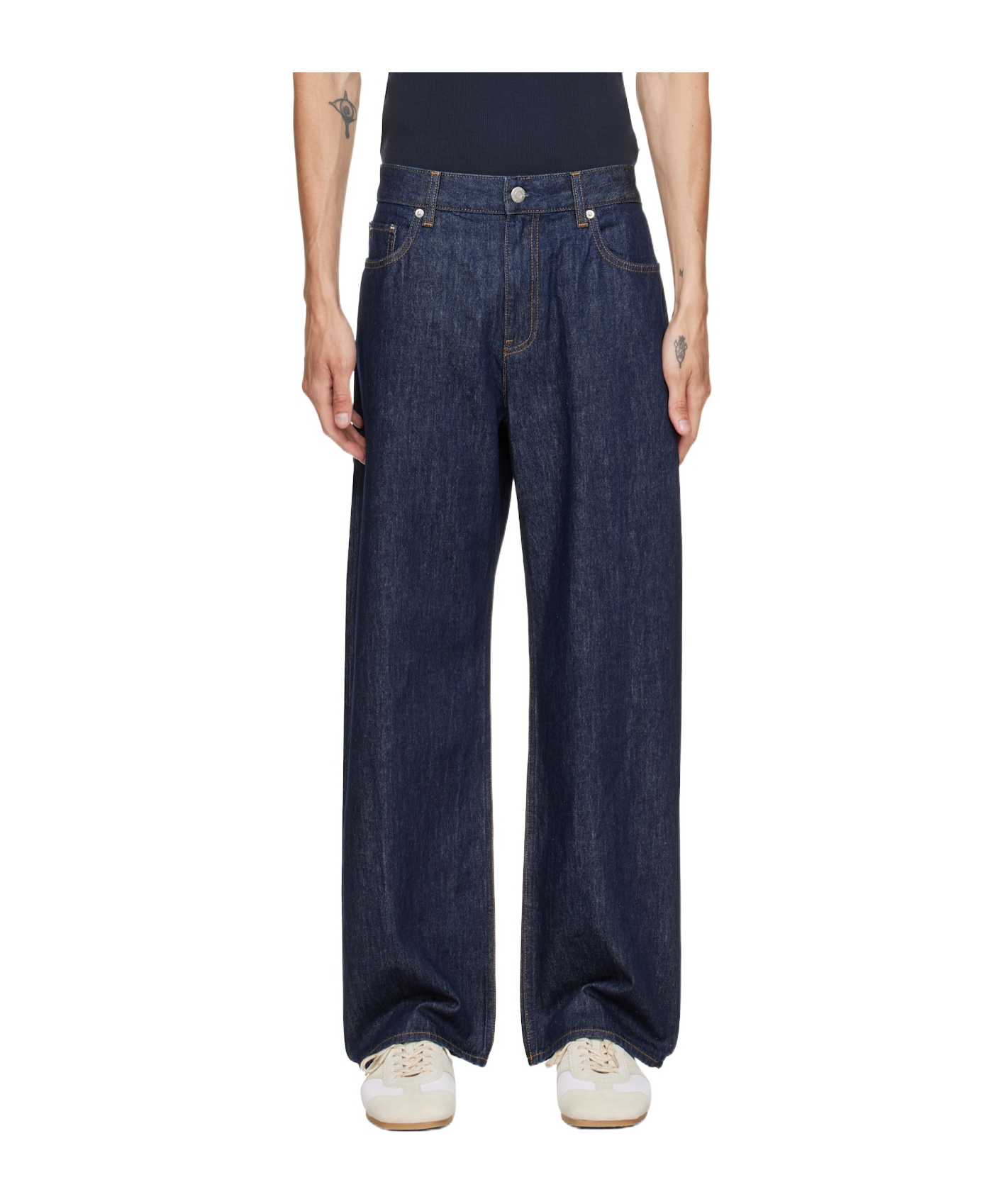 헬무트 랭 진 데님 팬츠 남성 블루 26FW Q07DM202RINSEDINDIGO