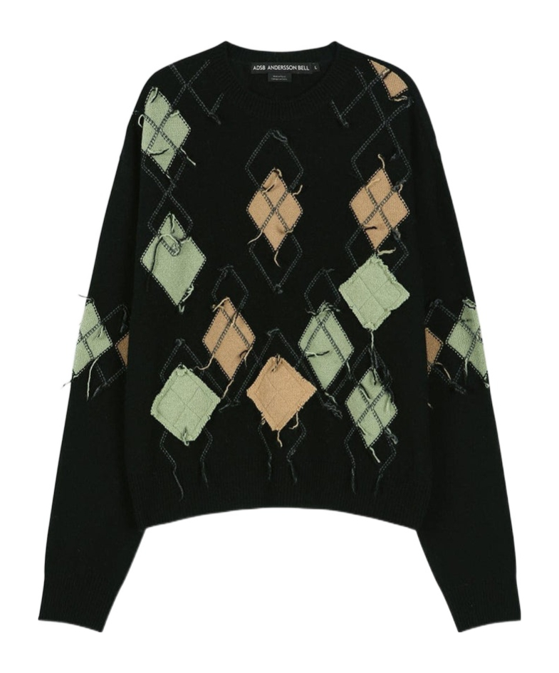 앤더슨벨 knitted 니트 남성 멀티 26SS ATB1415MBLKBLACK
