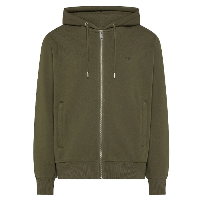 순68 FELPA ZIP CONTRAST BASIC 니트 남성 그린 F46115VERDE