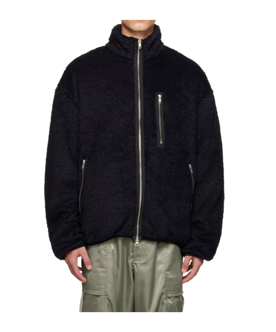 송 포 더 무테 자켓 남성 블랙 23FW 232MJK110SHRPMDN