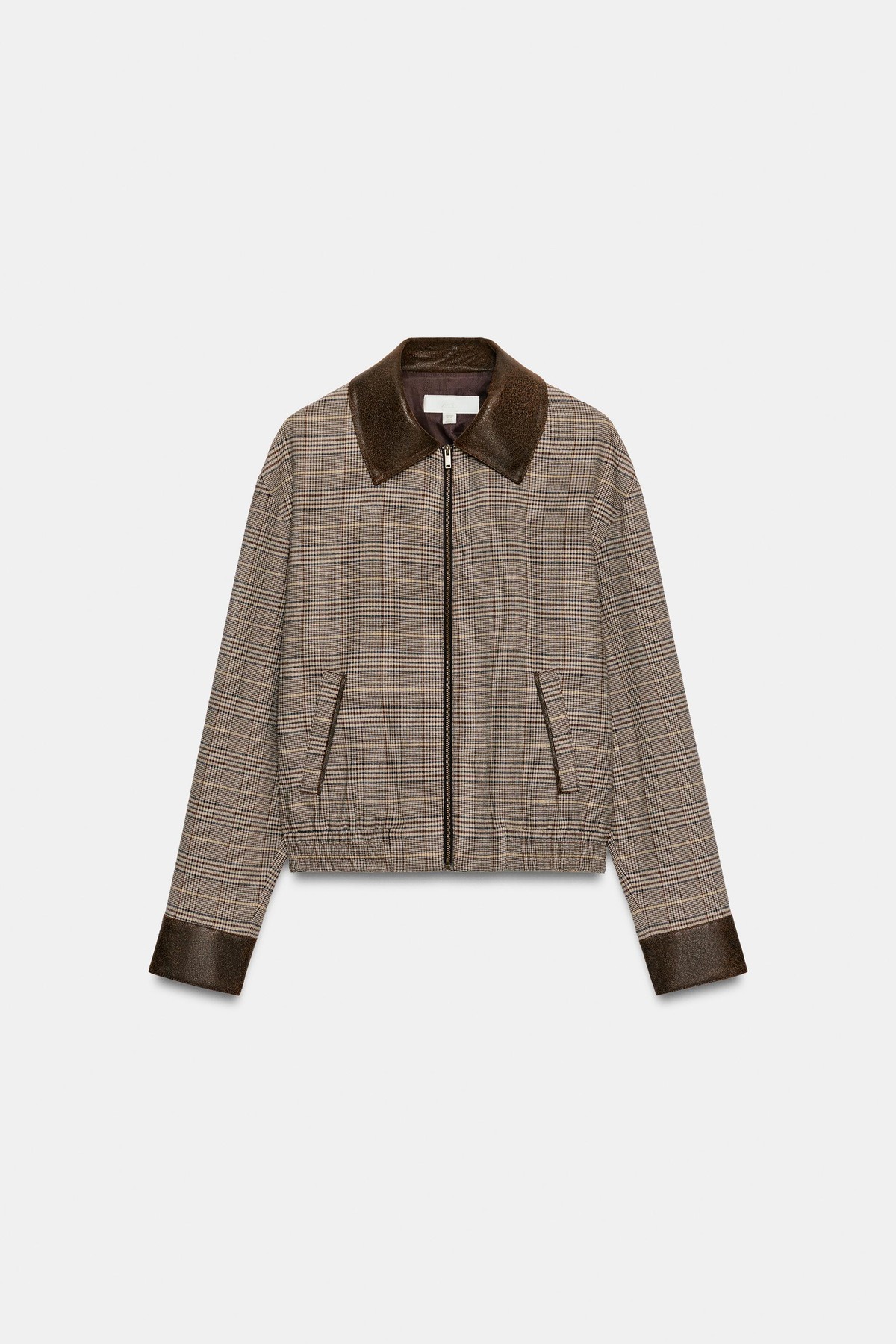 자라 하운드투스 콤비 봄버 자켓 7981/140/049 BROWN-BLUE