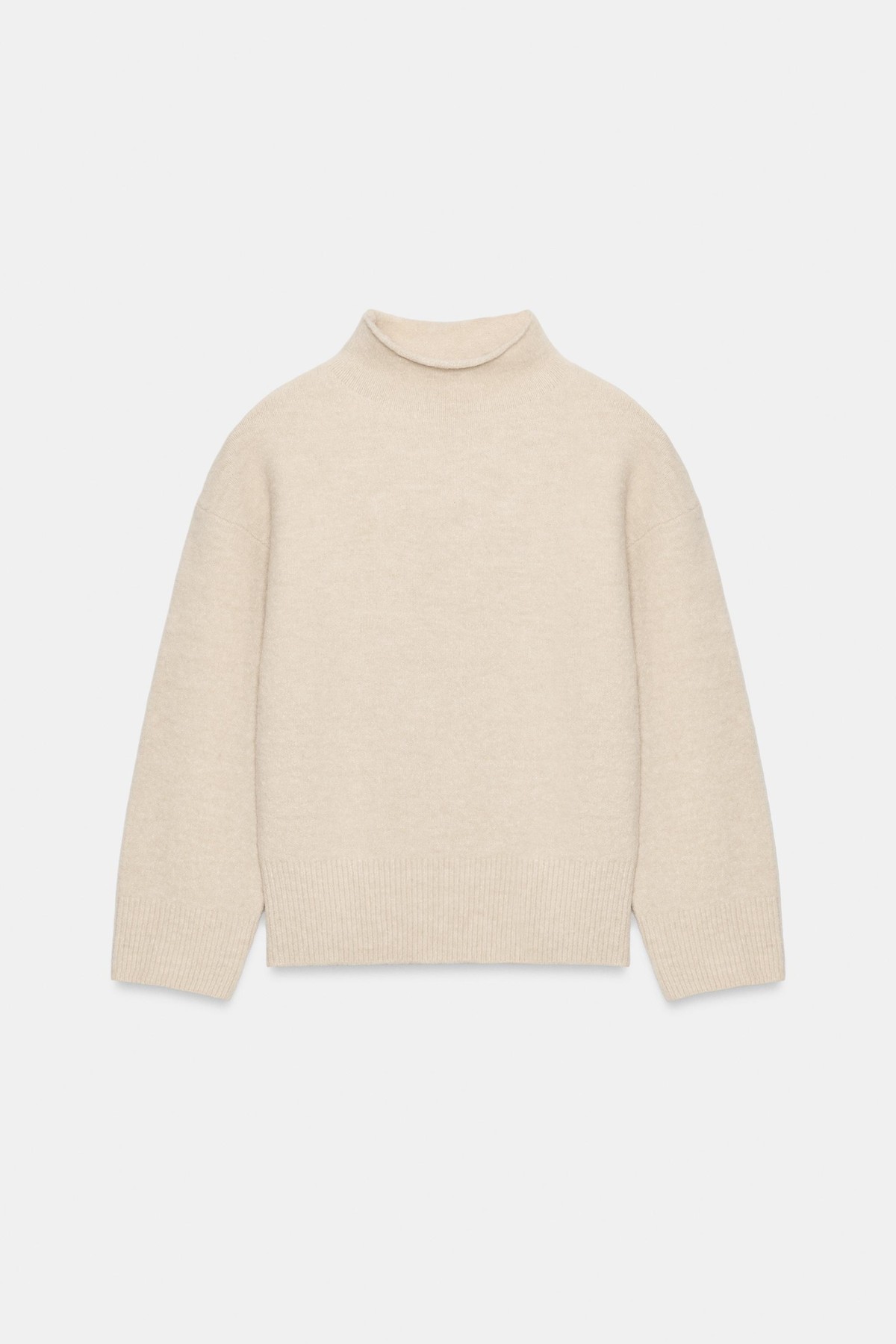 자라 하이넥 소프트 니트 스웨터 5536/206/075 ECRU / BEIGE